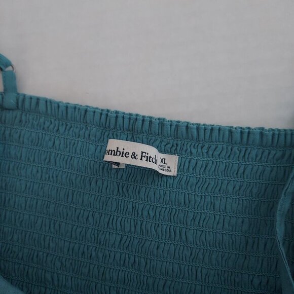 Abercrombie & Fitch Teal Green Sleeveless Cropped Top Size Xl - Picture 6 of 6